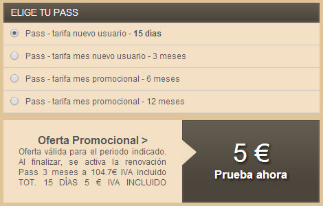 casual club precios