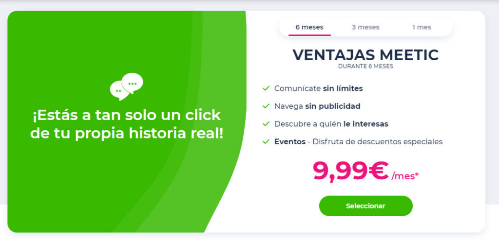 Meetic precio