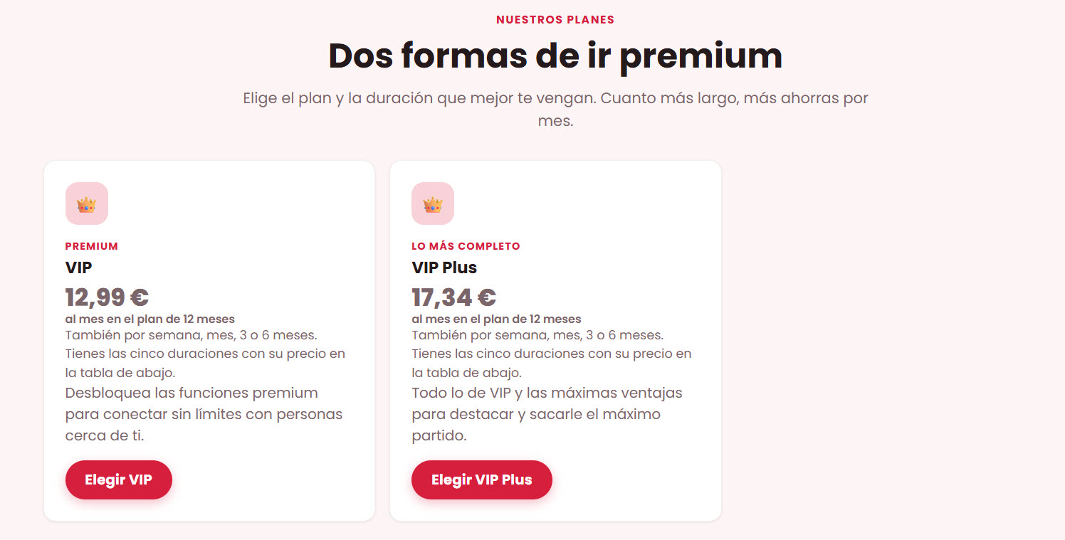 CitasDiscretas precios